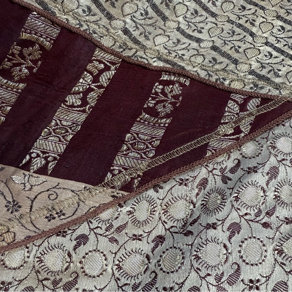 Anthropologie Burning Torch Recycled Vintage Indian Saris Patchwork Maxi Skirt - Picture 7 of 11